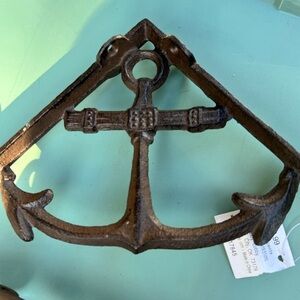 Rustic Anchor Shelf Bracket Decor